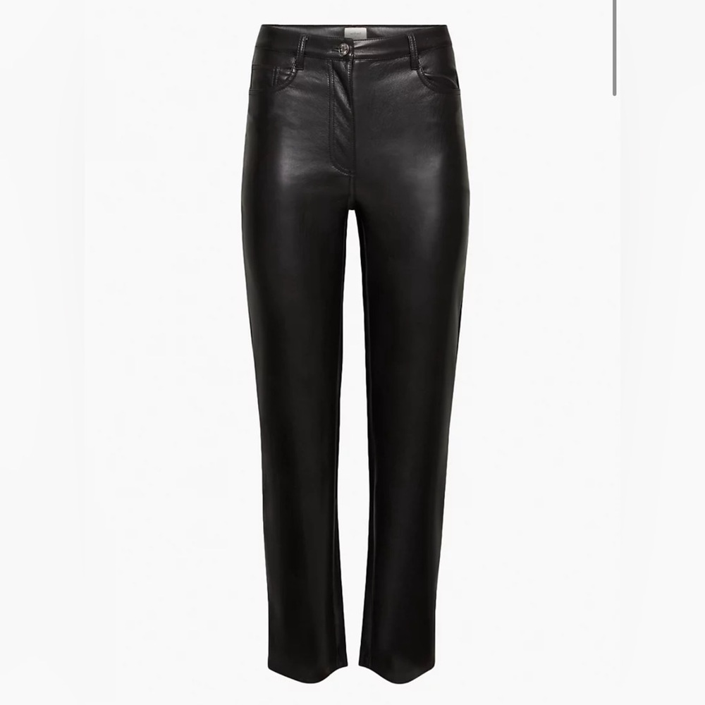 aritzia vegan leather pants